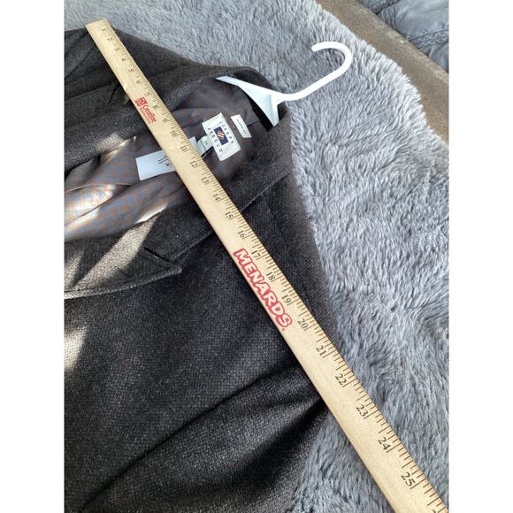 NWT Joseph Abboud Men's Classic Fit Elbow Patch Blazer Sport Coat Brown Size 2X - Picture 11 of 15